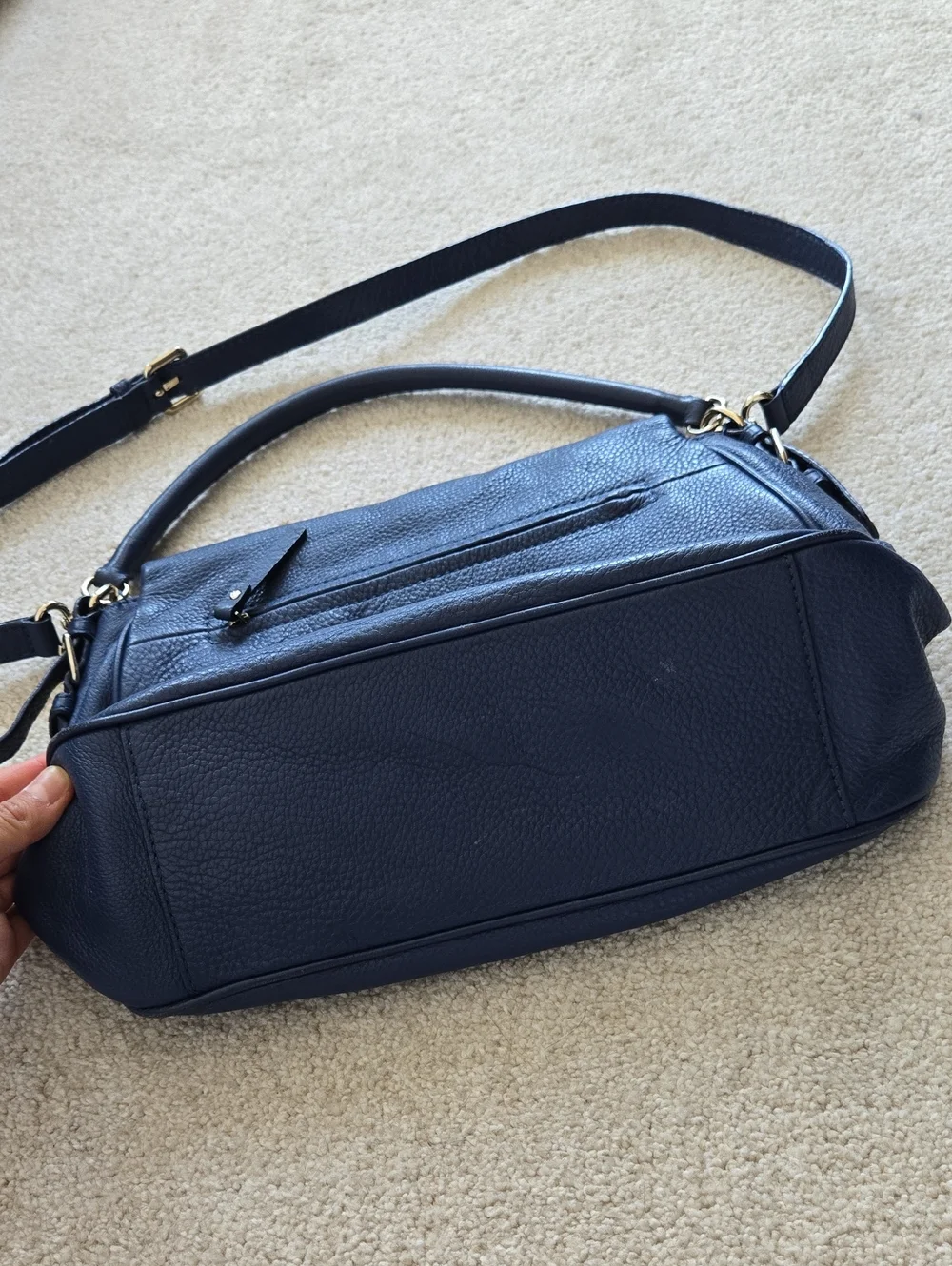 Kate Spade Cobble Hill Devin Leather Shoulder/Crossbody Bag With Gold Hardware
